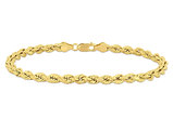 Men's Rope Chain Bracelet in 14K Yellow Gold (9.0 inches) 